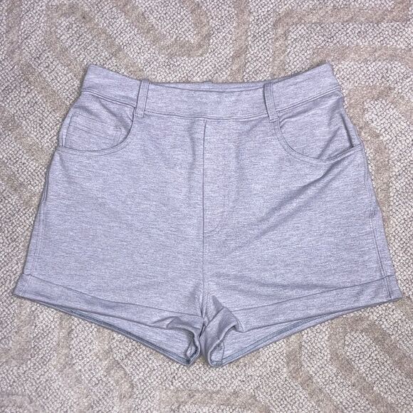 Lululemon Athletica Gray High Waist Shorts - Picture 2 of 5